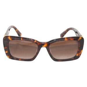 Miu Miu SMU 07Y 53mm Rectangular Sunglasses in Blond Havana